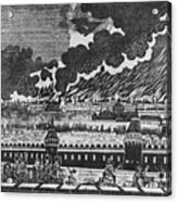 The Burning Of Moscow In 1812 Print Acrylic Print