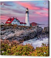 The Cape In Autumn - Maine's Portland Head Lighthouse Acrylic Print