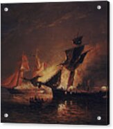 The Capture Of The Slave Trade Boat Boladora, June 6, 1829 Acrylic Print