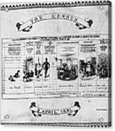 The Census Acrylic Print
