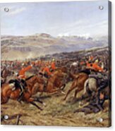 The Charge Of The Heavy Brigade At The Battle Of Balaclava, 25 October 1854, 1897 Acrylic Print