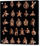 The Exalted Beauty Copper Animal Medallion Collection. Display 1 Acrylic Print