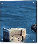 The Fort Alone In The Deepest Blue Acrylic Print