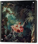 The Happy Accidents Of The Swing By Jean-honore Fragonard Acrylic Print