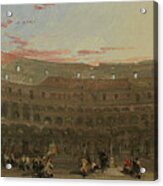 The Interior Of The Colosseum At Dawn Acrylic Print