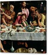 The Last Supper, 1542 By Jacopo Bassano Acrylic Print