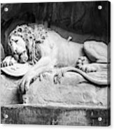 The Lion Of Lucerne Acrylic Print