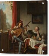 The Lutenist. Lute Player. Acrylic Print