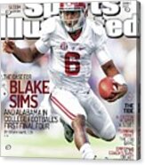 The Mayhem Begins The Case For Blake Sims And Alabama In Sports Illustrated Cover Acrylic Print
