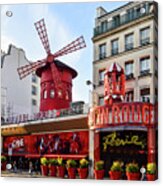 The Moulin Rouge In Paris Acrylic Print