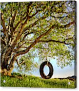 The Old Tire Swing Acrylic Print