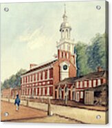 The State House In 1778 Acrylic Print