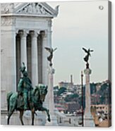 The Statue Of Victor Emmanuel Acrylic Print