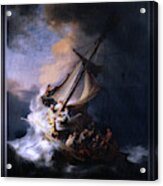 The Storm On The Sea Of Galilee By Rembrandt Van Rijn Acrylic Print