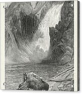 The Upper Yellowstone Falls Acrylic Print