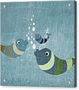 Three Fish In Water Acrylic Print