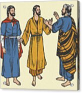 Three Men Wearing Robes Acrylic Print
