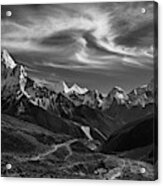 Thukla Pass En Route To Everest Acrylic Print