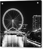 Tianjin Eye Ferris Wheel Acrylic Print