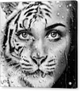 Tiger Woman Acrylic Print