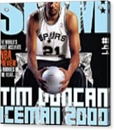 Tim Duncan: Iceman 2000 Slam Cover Acrylic Print