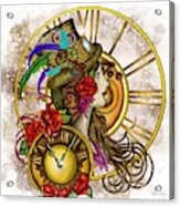 Time Lady Steampunk Acrylic Print