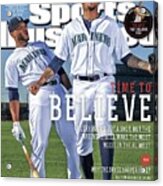 Time To Believe 2015 Mlb Baseball Preview Issue Sports Illustrated Cover Acrylic Print