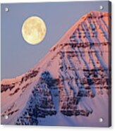 Timpanogos Moonset Acrylic Print