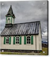 Tiny Church Of Iceland Acrylic Print