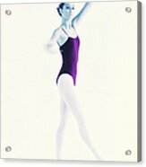 Toned View Of A Young Woman Performing Acrylic Print