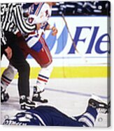 Toronto Maple Leafs V New York Rangers Acrylic Print