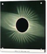 Total Eclipse Of The Sun From The Trouvelot Acrylic Print