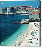 Tourism The Lopud Island In Dubrovnik Acrylic Print