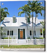 Townhouse In Key West Florida Acrylic Print
