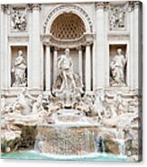 Trevis Fountain In Rome Italy Acrylic Print