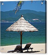 Tropical Holidays On Nha Trang Beach Acrylic Print