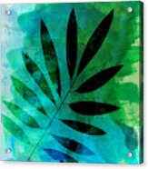 Tropical Leaf Watercolor Acrylic Print