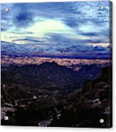 Tucson Twilight Panorama Acrylic Print