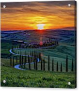 Tuscan Sunset Acrylic Print