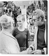 Twiggy And Steve Mcqueen Acrylic Print