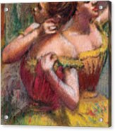 Two Dancers, 1898-1899. Artist Edgar Acrylic Print
