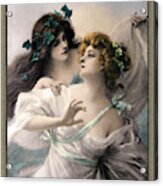 Two Virgins By Edouard Bisson Acrylic Print