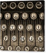 Typewriter Keys 2 Acrylic Print