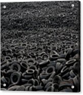 Tyre Dump In Spanish Countryside Acrylic Print