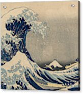 Under The Wave Off Kanagawa, Also Known As The Great Wave Acrylic Print