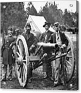 Union Soldiers With Cannon Acrylic Print