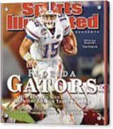 University Of Florida Florida Qb Tim Tebow, 2009 Fedex Bcs Sports Illustrated Cover Acrylic Print