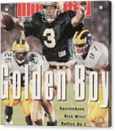 University Of Notre Dame Qb Rick Mirer Sports Illustrated Cover Acrylic Print
