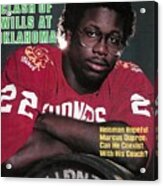 University Of Oklahoma Marcus Dupree Sports Illustrated Cover Acrylic Print