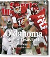 University Of Oklahoma Qb Sam Bradford Sports Illustrated Cover Acrylic Print